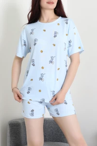 Alt Üst Aynı Şort Takım Mavifare - 793.1287.