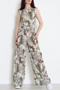 Yaka Detaylı Süprem İkili Takım Haki - 32249.1857.