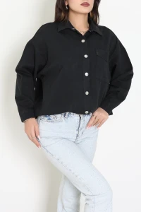 Tek Cepli Düğmeli Ceket Siyah - 36571.2137.