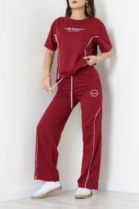 Biyeli Eşofman Takımı Bordo - 52275.1005.