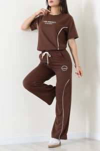 Biyeli Eşofman Takımı Kahve - 52275.1005.