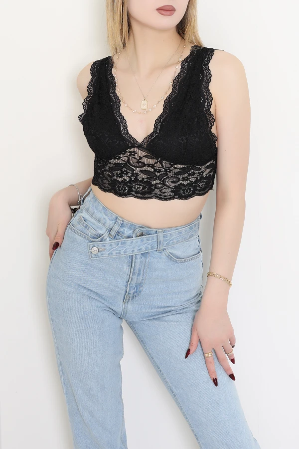 Dantelli Bralet Siyah - 55121.1380.