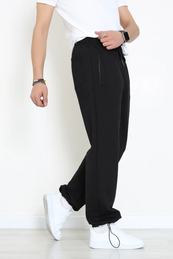 Paça Stoperli 2 İplik Palazzo Erkek Alt  Siyah - 71217.1937.