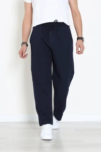 Dabıl Beli Lastikli Baggy Erkek Pantolon Lacivert - 71219.1937.