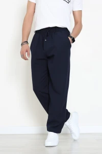 Dabıl Beli Lastikli Baggy Erkek Pantolon Lacivert - 71219.1937.