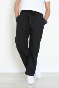 Dabıl Beli Lastikli Baggy Erkek Pantolon Siyah - 71219.1937.