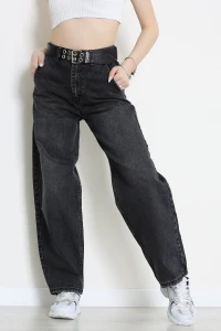 Kemerli Baggy Kot Pantolon Füme - 3119971.1968.