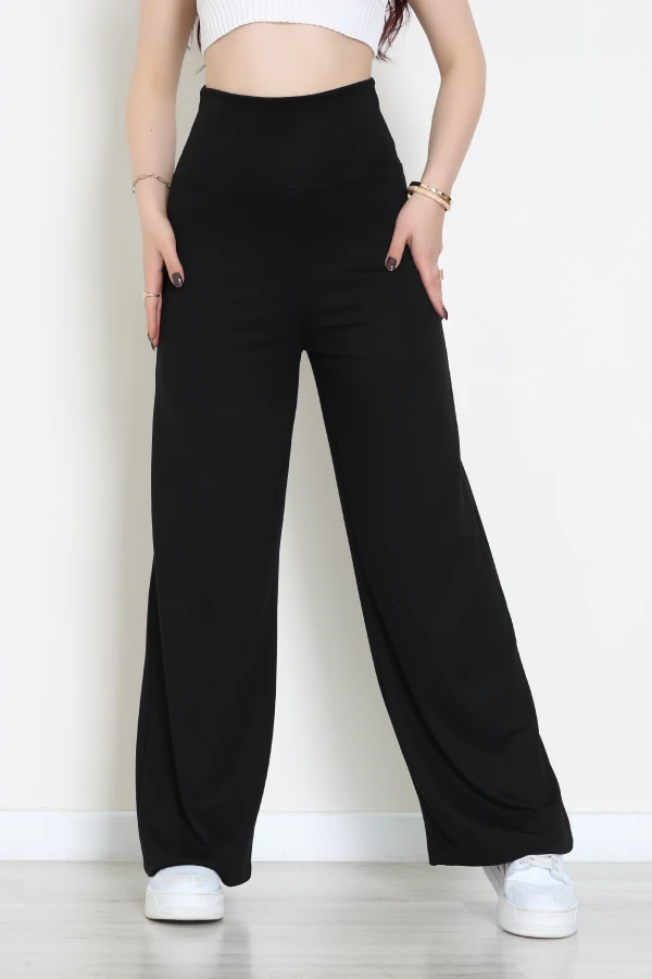 Modal Bel Katlamalı Eşofman Altı Siyah - 52243.1567.