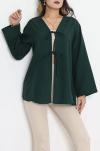Bağlamalı Terikoton Gömlek Zümrüt - 32429.1949.