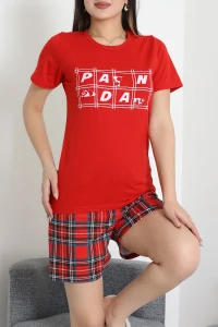 Süprem Baskılı Pijama Takım Kırmızılaci - 50775.1773.