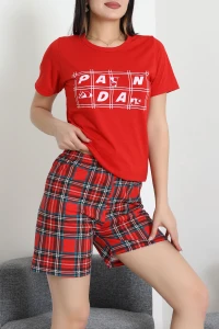 Süprem Baskılı Pijama Takım Kırmızılaci - 50775.1773.