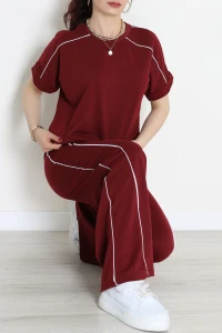 2 İplik Biyeli Eşofman Takımı Bordo - 52245.1857.