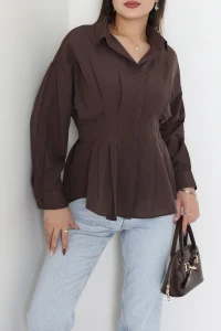 Bel Pensli Gömlek  Kahve - 71142.1402.