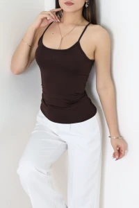 Micro İp Askılı Atlet Kahve - 22001.200.