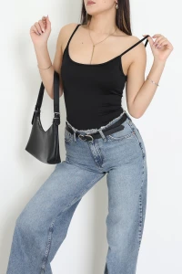 Micro İp Askılı Atlet Siyah - 22001.200.