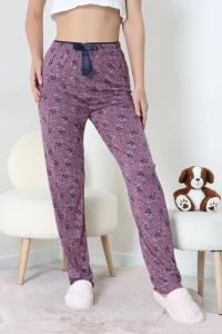 Viskon Pijama Altı Mor - 52284.2145.