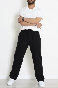 Rahat Kesim Beli Lastikli Müslin Erkek Alt Siyah - 71360.1937.