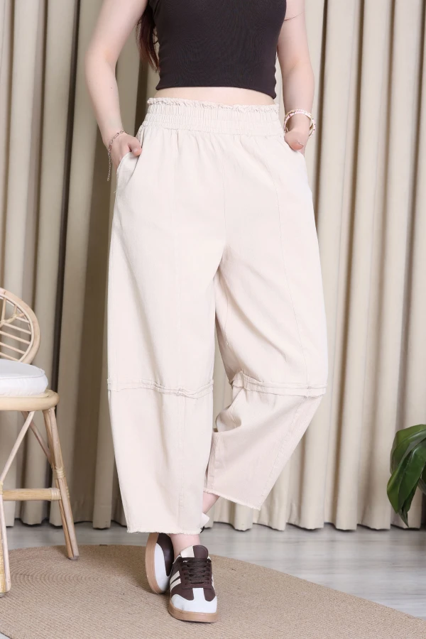 Gabardin Şalvar Pantolon Kum - 2314015.483.