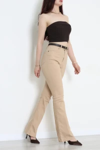 İspanyol Paça Kot Pantolon Sütlükahve - 32477.1566.