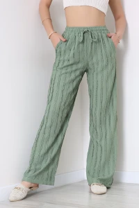 Fırfır Detay Pantolon Çağla - 4197.1247.