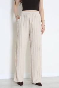 Fırfır Detay Pantolon Bej - 4197.1247.