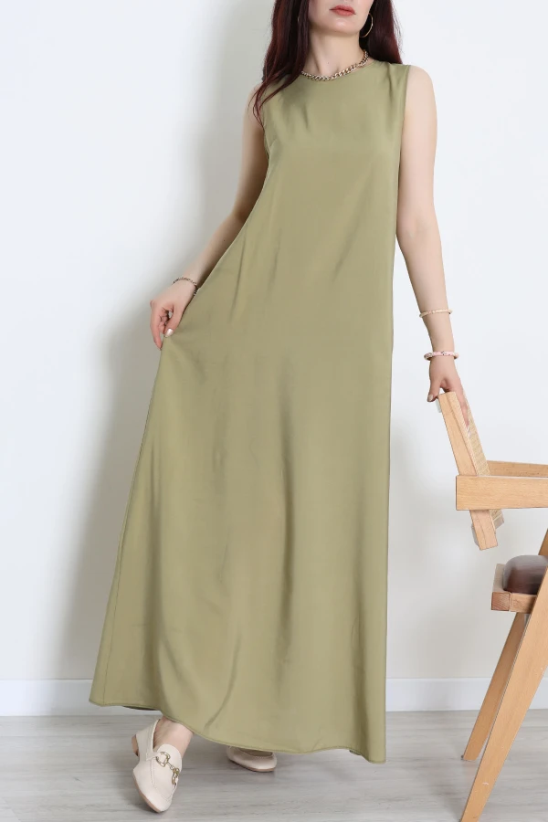 Kolsuz Salaş Modal Elbise Çağlayeşili - 80913.264.