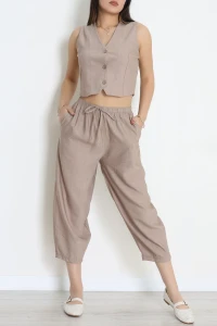 Çilek Yelekli Takım Vizon - 031.2153.