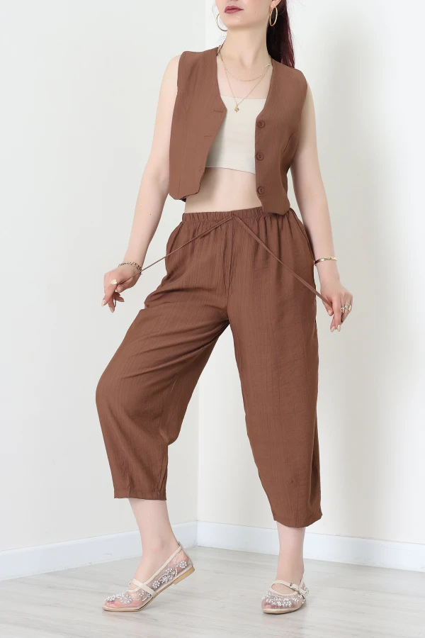 Çilek Yelekli Takım Kahve - 031.2153.