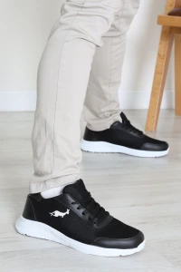 Baskılı Erkek Spor Ayakkabı Siyahbeyaz - 31914.264.