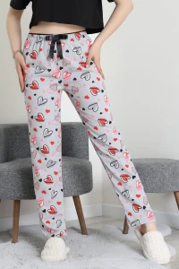 Viskon Pijama Altı Gri - 52284.2145.