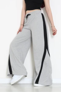 İki İplik Biyeli Eşofman Altı Gri - 43968.1857.