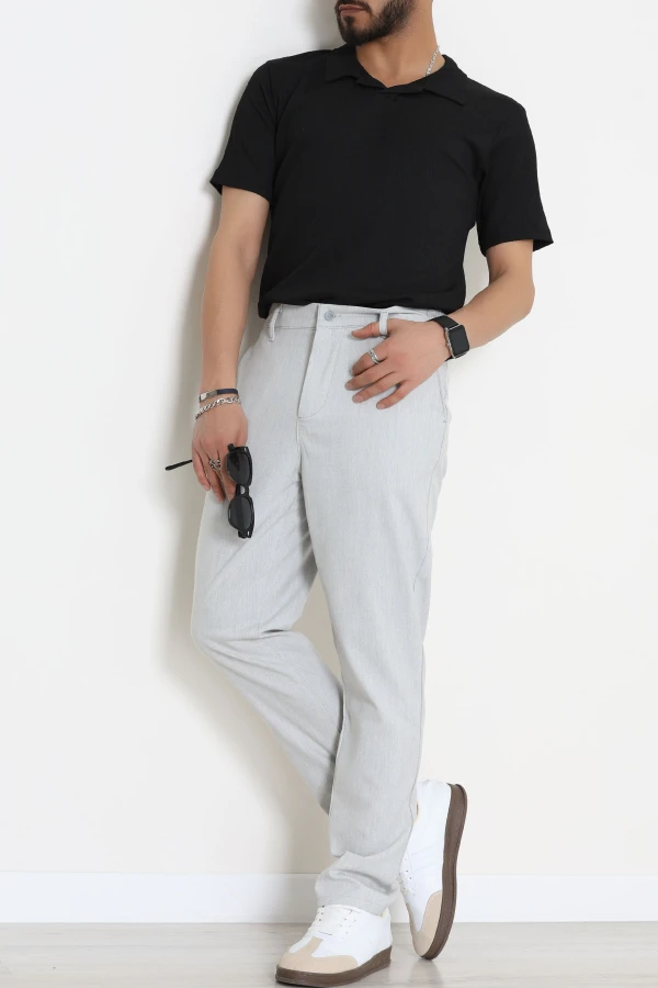 Dokuma Chino Erkek Pantolon Gri - 70936.2061.