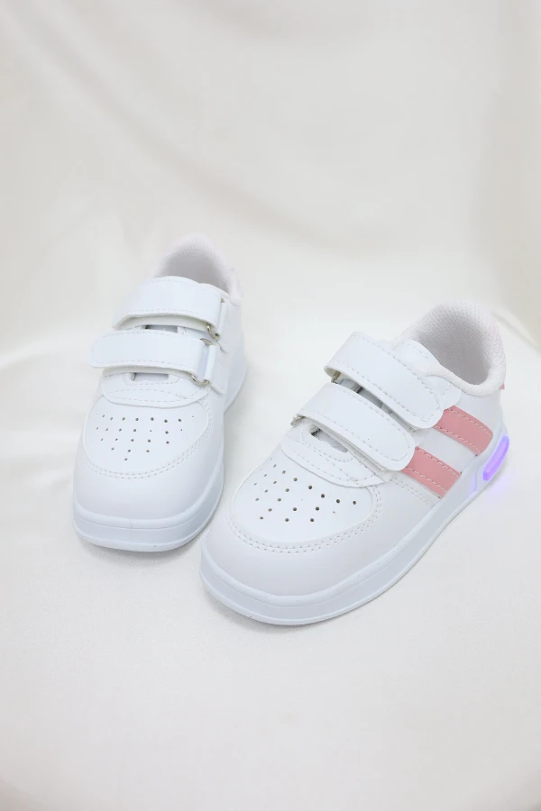 Işıklı Çocuk Spor Ayakkabı Pembebeyaz - 32011.264.