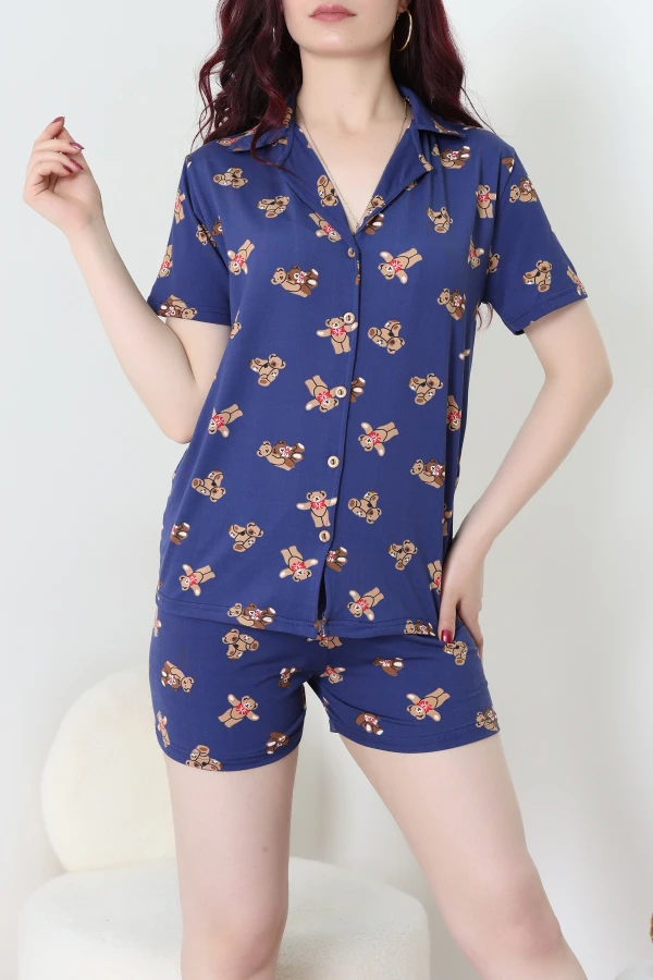 Milan Şortlu Düğmeli Pijama Takımı Laciayı - 277.1287.