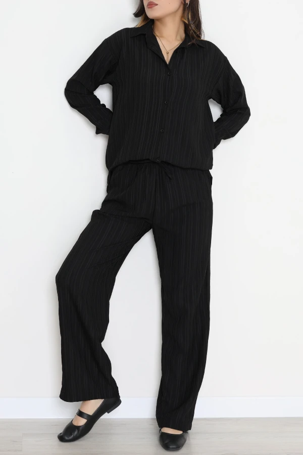 Gömlekli Kaş Takım Siyah - 4161.1247.