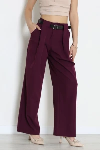 Kemerli Pantolon Mürdüm - 4202.1247.