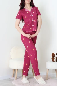Kaşkorse Pijama Takımı Bordo - 52281.1049.