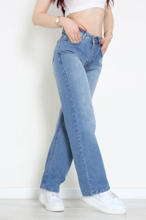 Palazzo Kot Pantolon Açıkmavi - 55597.2088.