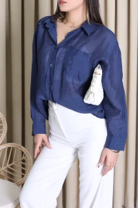 Şifon Gömlek İndigo - 2522019.483.