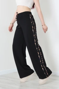 2 İplik Şeritli Eşofman Altı Siyah - 40021.1857.