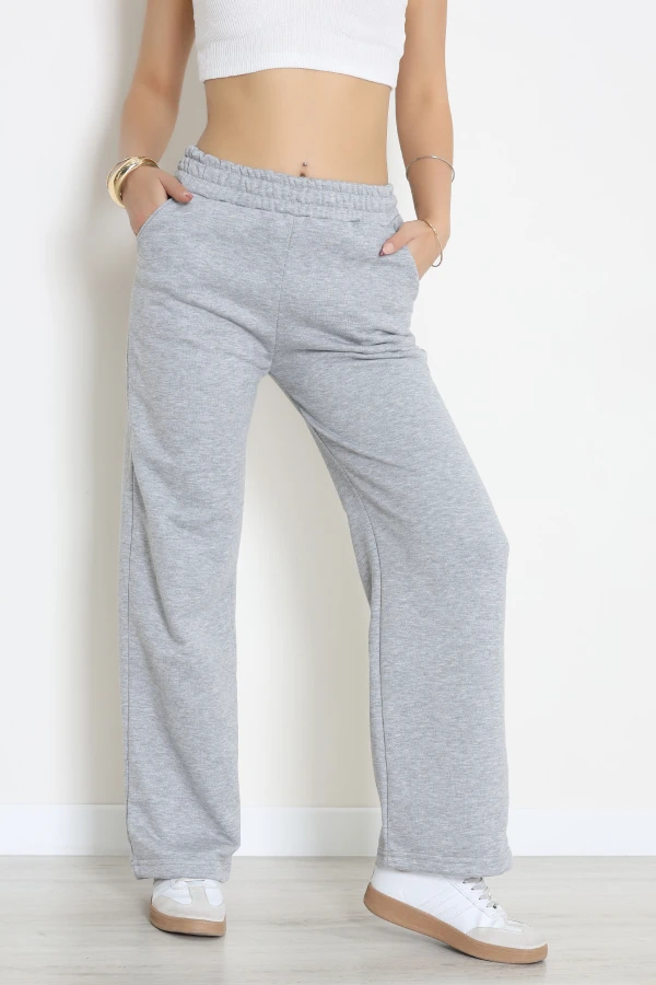 3 İp Şardonsuz Eşofman Altı Gri - 52136.1878.