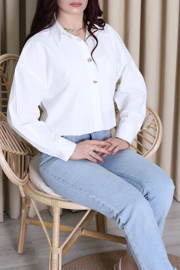 Poplin Gömlek Beyaz - 71161.1934.