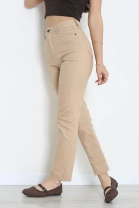 Kesik Paça Kot Pantolon Camel - 11112.1566.