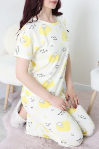 Bisiklet Yaka Salaş Alt Üst Aynı Takım Sarı - 194.1287.