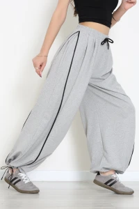 2 İplik Biyeli Eşofman Altı Gri - 43967.1857.