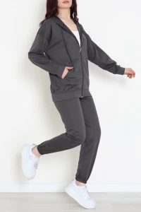 Paça Lastikli Eşofman Takımı Antrasit - 50953.1878.