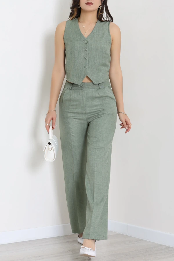 Sofya Keten İkili Takım Haki - 80871.308.