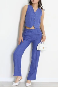 Sofya Keten İkili Takım İndigo - 80871.308.