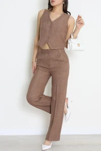 Sofya Keten İkili Takım Kahve - 80871.308.