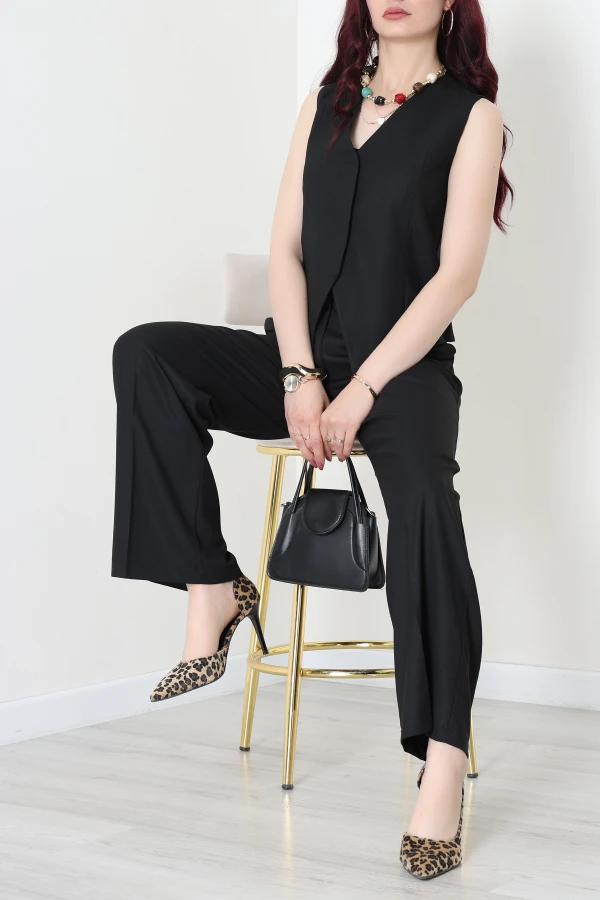 Poliviskon Yelekli Takım Siyah - 7821.1437.